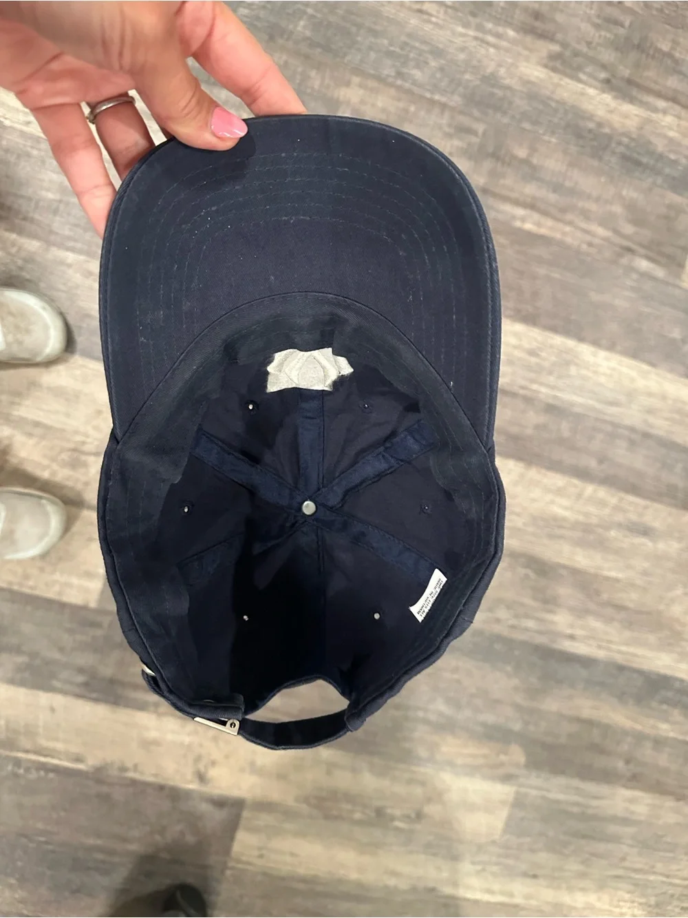 Navy Baseball Cap with White NY Logo